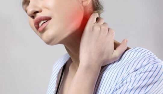 Ból szyi spowodowany osteochondrozą